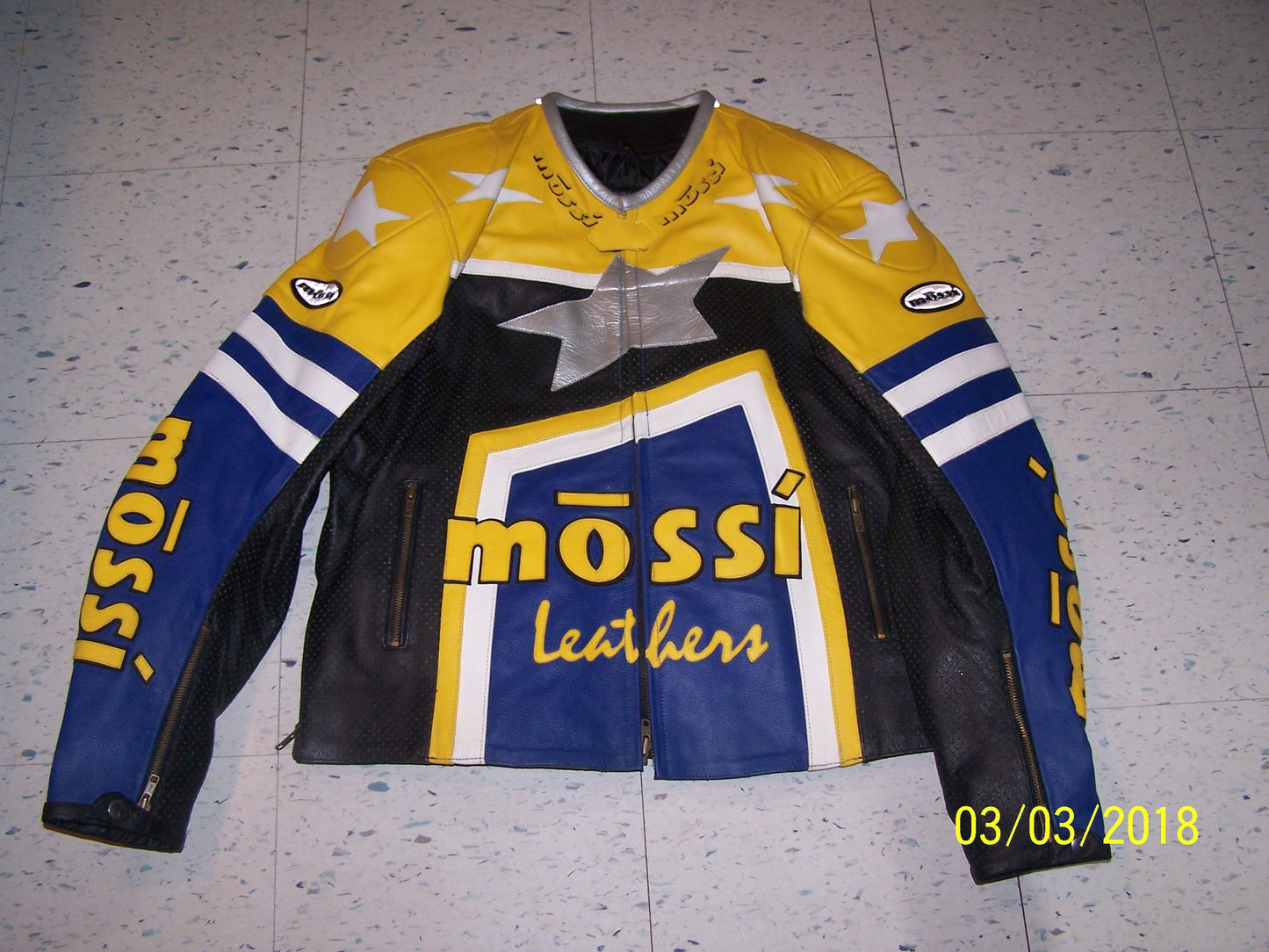 Mossi Accelerator Leather Jacket Size 46