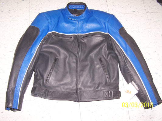 New Raider Trakstar Leather Jacket Size 46