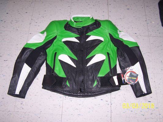 NEW Mossi Airthrust Leather Jacket Size 38